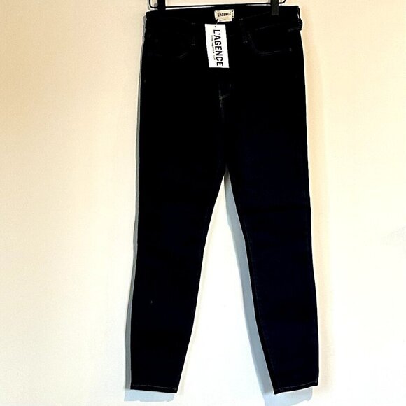 NWT L'AGENCE Margot High Rise Skinny Jean in Midnight - Size 28 - Picture 2 of 11